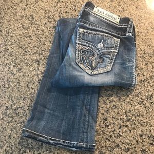 Rock Revival Mid-Rise/Boot-Cut Denim in 'Sundee'